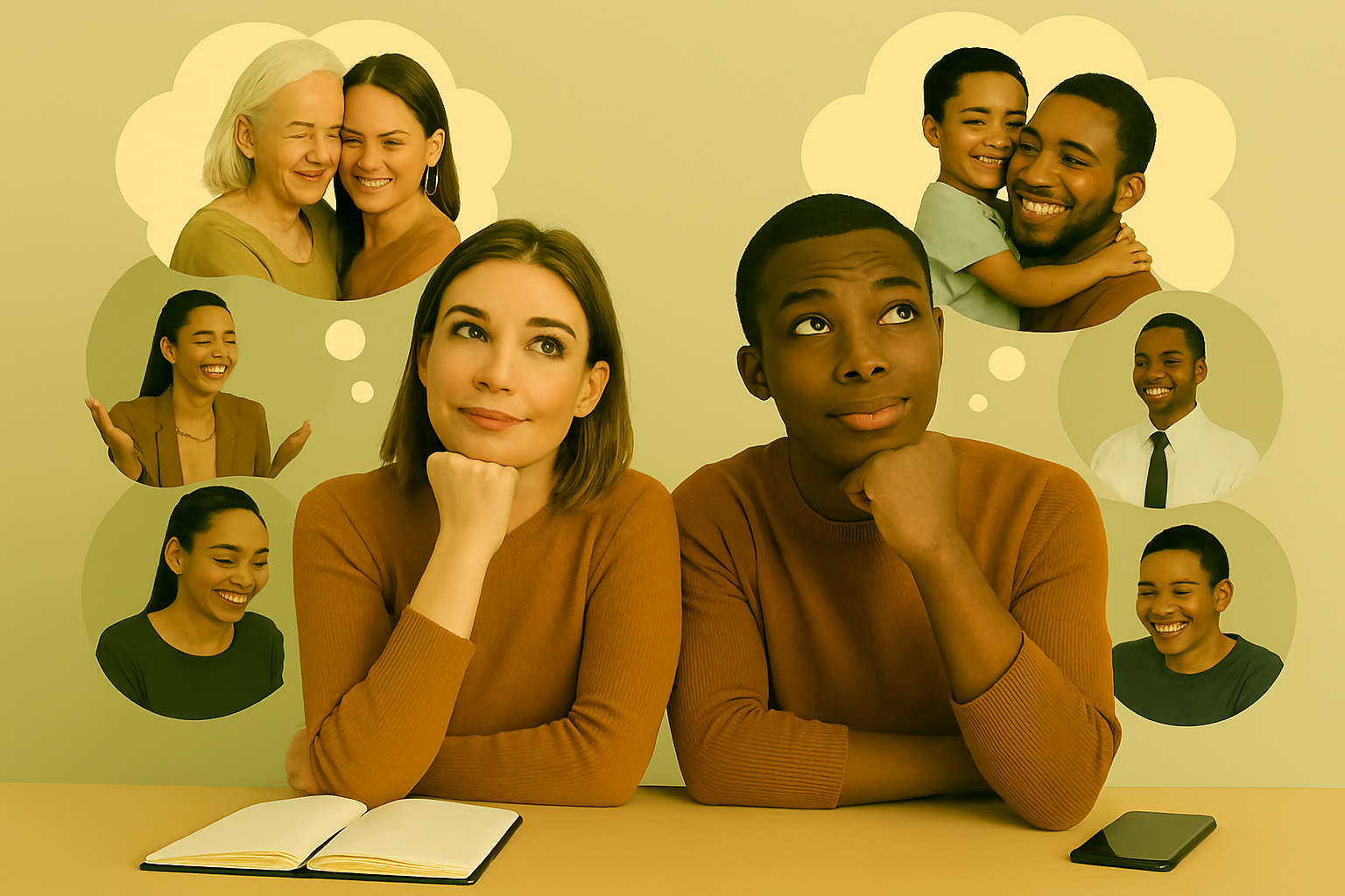 African male and white female image