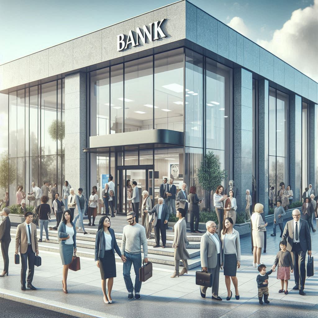 Bank building Image